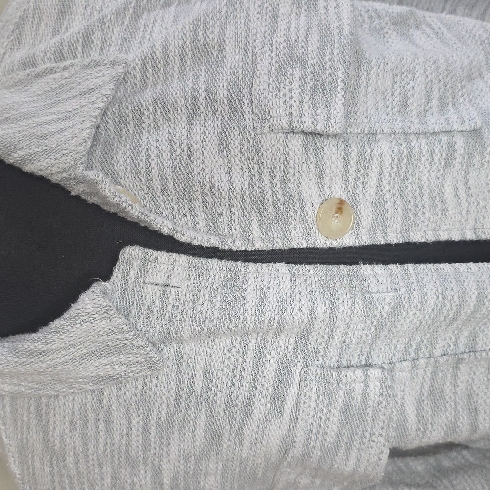 Gray Button-Up Shacket Size M - Picture 2 of 5